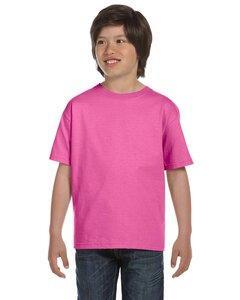DryBlend™ 50/50 Youth T-Shirt - Azalea