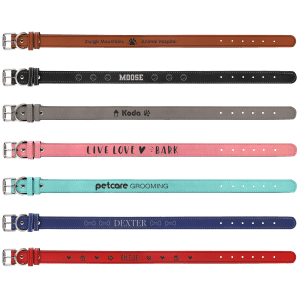 Extra Large 27" x 1 1/4" Leatherette Dog Collar