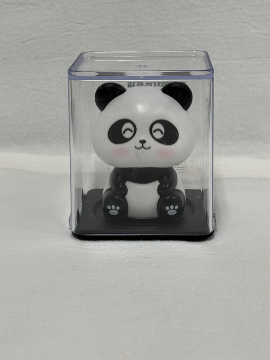 Bobble head panda - eyes closed