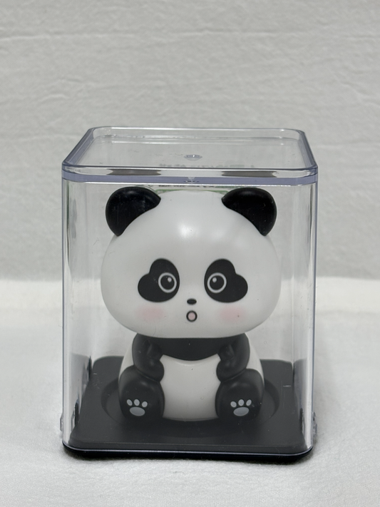 Bobble head panda - eyes open